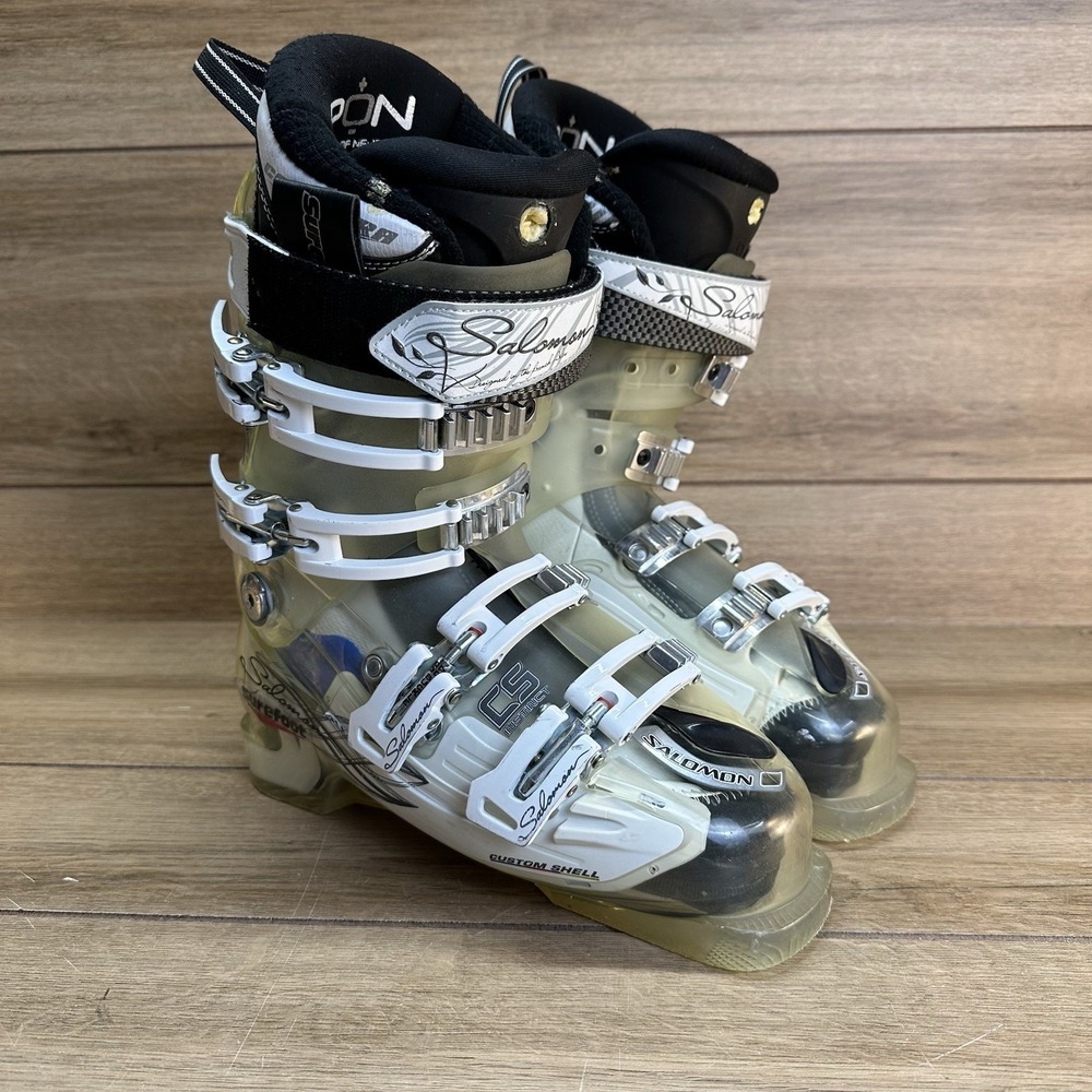 Salomon Energyzer 90 CS Instinct Alpine Ski Boots Mondo 25.5 Custom Shell White‎